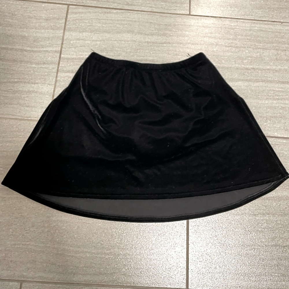 Vintage velvet/velour mini skirt/skort xxs/xs